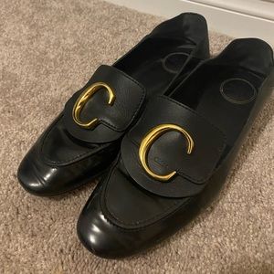 Chloé leather loafers/mules